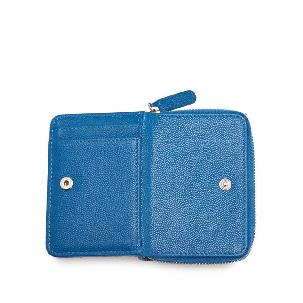 CHANEL Blue Caviar Leather Logo Wallet - Picture 4 of 10